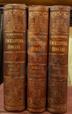 C. DIACONIVICH - ENCICLOPEDIA ROMANA, 3 VOLUME, SIBIU, 1898 foto