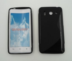 Toc silicon S-Case Huawei Ascend G510 Negru foto
