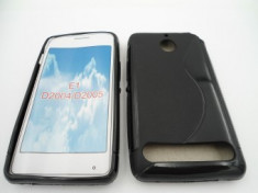 Toc silicon S-Case Sony Xperia E1 Negru foto