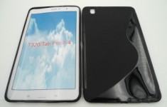 Toc silicon S-Case T320 Samsung Galaxy Tab Pro 8.4 Negru foto