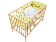 Lenjerie Mykids Bufnita Verde 4 Piese 120X60 foto