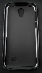 Husa plastic siliconat HTC One M9 Plus Negru foto