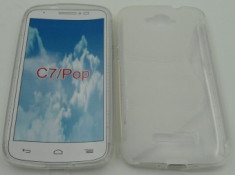 Toc silicon S-Case Alcatel Pop C7 Transparent foto