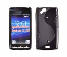 Toc silicon S-Case Sony Ericsson Xperia Arc / Arc S Negru foto