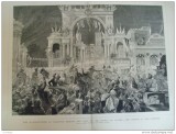 Grafica 1876 The Graphic India Calcutta print Wales lumini palat