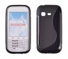 Toc silicon S-Case Samsung Galaxy Chat B5330 Negru foto