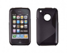 Toc silicon S-Case iPhone 3G / 3GS Negru foto