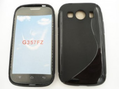 Toc silicon S-Case Samsung G357FZ Galaxy Ace 4 Negru foto