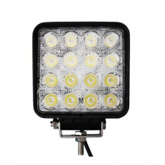 Proiector LED Auto Offroad 48W 12V-24V, 3520 Lumeni, Patrat foto