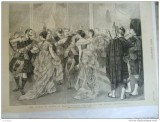 Grafica 29 aprilie 1876 The Graphic Malta bal dans petrecere print Wales
