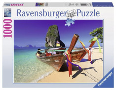 Puzzle Barcuta Pe Plaja, 1000 Piese foto