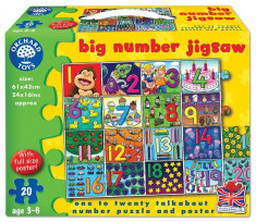 Puzzle De Podea Invata Numerele (De La 1 La 20) Big Number Jigsaw foto