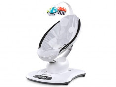 Fotoliu Balansoar Bebelusi 4Moms Mamaroo 3.0 Plush Silver foto