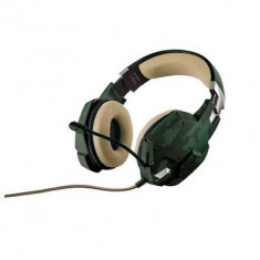 Casti Gaming Dynamic Trust Gxt 322 Green Camouflage foto