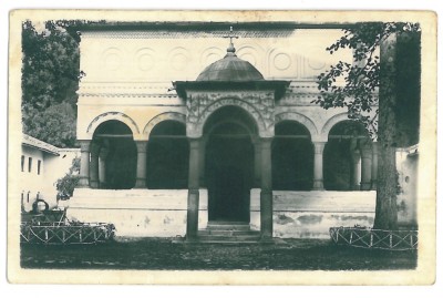 2960 - HOREZU, Valcea, Monastery - old postcard, real PHOTO, CENSOR - used 1943 foto