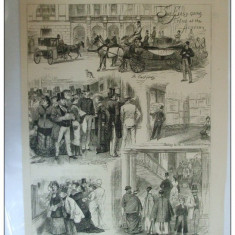 Grafica 9 iunie 1877 The Graphic Londra academia regala arta trasura cai