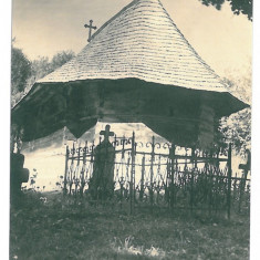 2879 - FRANCESTI, Valcea, A wooden Monastery - old postcard, real PHOTO - unused
