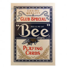 Carti poker Bee 2 Standard index albastru foto