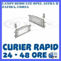 SET LAMPI NUMAR INMATRICULARE OPEL ASTRA H, VECTRA C CORSA D, INSGNIA, ZAFIRA B