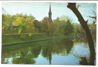@carte postala(ilustrata)-BUCURESTI-Muzeul Satului foto