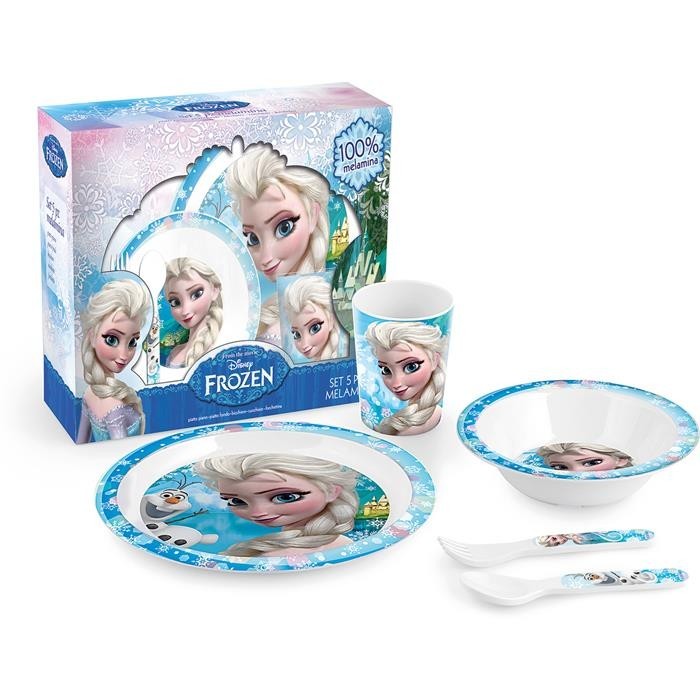 Set Pentru Masa Melamina 5 Piese Frozen Lulabi 9203100 Set Pentru Masa Melamina 5 Piese Frozen Lulabi 9203100
