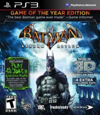 Batman Arkham Asylum Game Of The Year Edition Ps3 foto