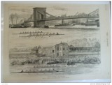 Grafica 31 martie 1877 The Graphic barci intrecere universitate Londra pod
