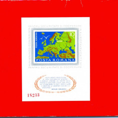 RO-0009-ROMANIA 1975-Conferința pentru Securitate,coliță nedantelată,MNH