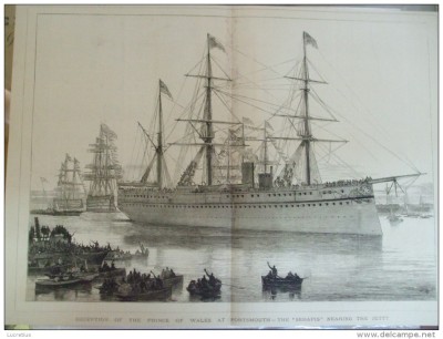 Grafica The Graphic vapor nava Portsmouth print Wales Marea Britanie foto