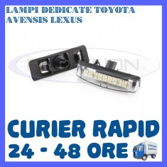 SET LAMPI NUMAR INMATRICULARE TOYOTA AVENSIS, PRIUS, LEXUS LS200, MITSUBISHI