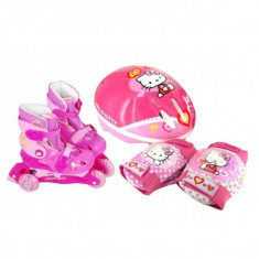 Set Role Cu Accesorii Protectie Incluse Saica Hello Kitty Marimi Reglabile 31-34 foto