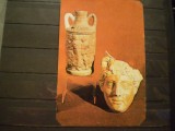 R.S.R. - CONSTANTA, MUZEUL DE ARHEOLOGIE - VASE CERAMICE ANTROPOMORFE -