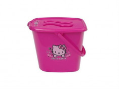 Galeata Pentru Scutece Cu Capac Mykids Hello Kitty Roz foto