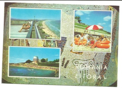 @carte postala(cod 193/81)-ROMANIA LITORAL-colaj foto