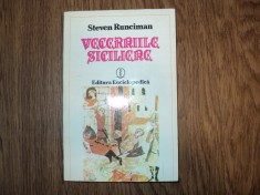 Vecerniile siciliene de Steven Runciman foto