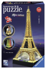 Puzzle 3D Turnul Eiffel Noaptea, 216 Piese foto