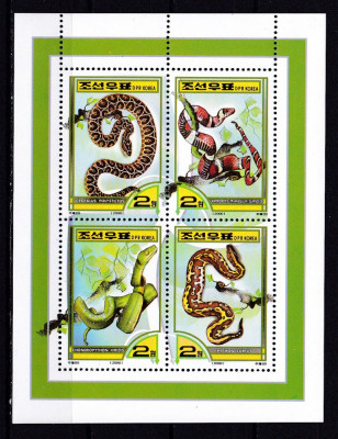 Coreea 2000 fauna reptile MI 4289-4292 ( bl.451) MNH w29 foto