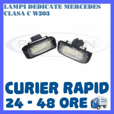 SET LAMPI NUMAR INMATRICULARE MERCEDES CLASA C W203