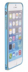 Bumper aluminiu STYLE iPhone 6 Albastru foto