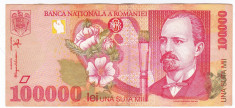 Bancnota 100.000 lei 1998 ( 100000 lei 1998 ) Nicolae Grigorescu (1) foto