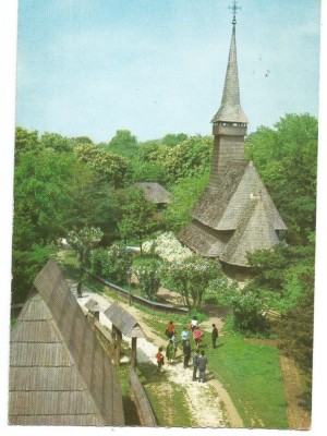 @carte postala(ilustrata) -BUCURESTI-Muzeul satului foto