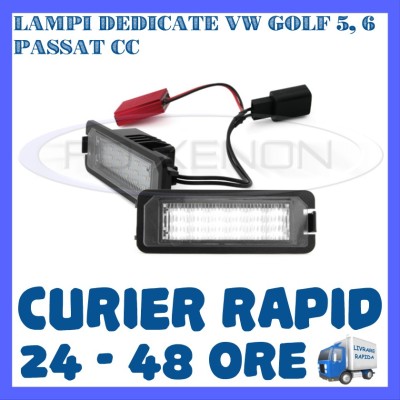 SET LAMPI PLACUTA INMATRICULARE 18 LED SMD - VOLKSWAGEN VW GOLF 5 6 PASSAT SEAT foto