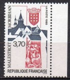 FRANTA 1989, Arta - Biserica, serie neuzata, MNH, Nestampilat