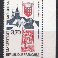 FRANTA 1989, Arta - Biserica, serie neuzata, MNH