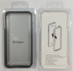 Bumper fit case iPhone 5 / 5S Negru foto