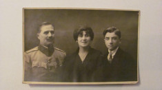 GE - Ilustrata fotografie veche BACAU familie ofiter roman 1922 foto