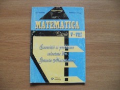 Matematica Clasele 5-8-Exercitii si probleme selectate din Gazeta Matematica foto