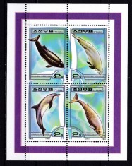 Coreea 2000 fauna marina balene MI 4297-4300 (bl.453) MNH w29