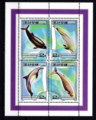 Coreea 2000 fauna marina balene MI 4297-4300 (bl.453) MNH w29 foto