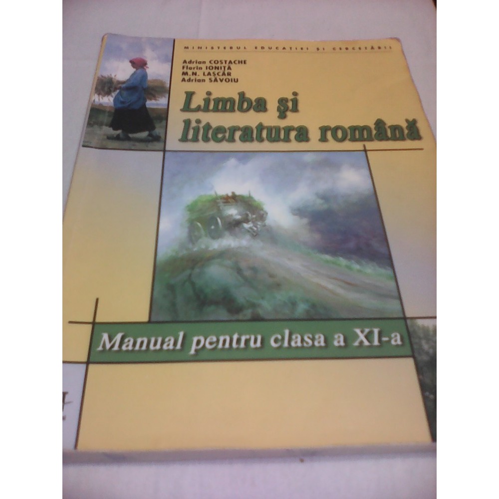 LIMBA SI LITERATURA ROMANA MANUAL CLASA XI ADRIAN COSTACHE,EDITURA ART foto. Mărește imagine